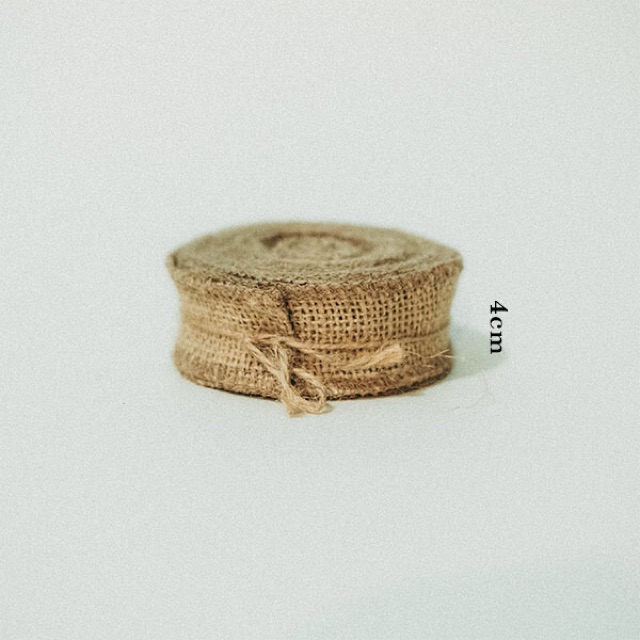 Cuộn vải bố thô - handmade - trang trí