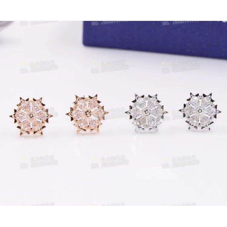 Swarovski Hoa Tai Hình Hoa Tuyết Đính Đá Sang Trọng 5428429