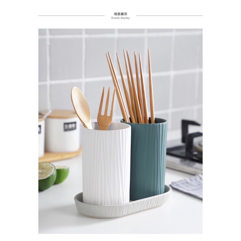 Ống đựng đũa bằng gốm ceramic