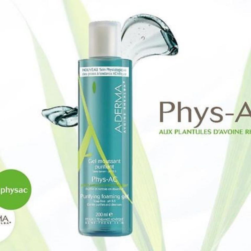 Sữa rửa mặt Aderma 200ml và 400ml, srm dưỡng ẩm trắng da kiềm dầu làm sạch sâu dành cho da dầu