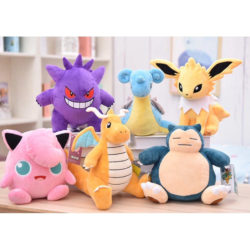 Gấu bông Pokêmon tuyển tập các Pokémon Gen I+ tặng combo 8 thẻ bài pokemon