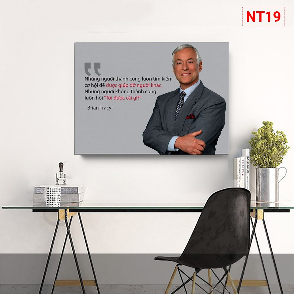Tranh Canvas câu nói của người nổi tiếng treo tường trang trí Văn phòng tạo động lực khung gỗ | BigBuy360 - bigbuy360.vn