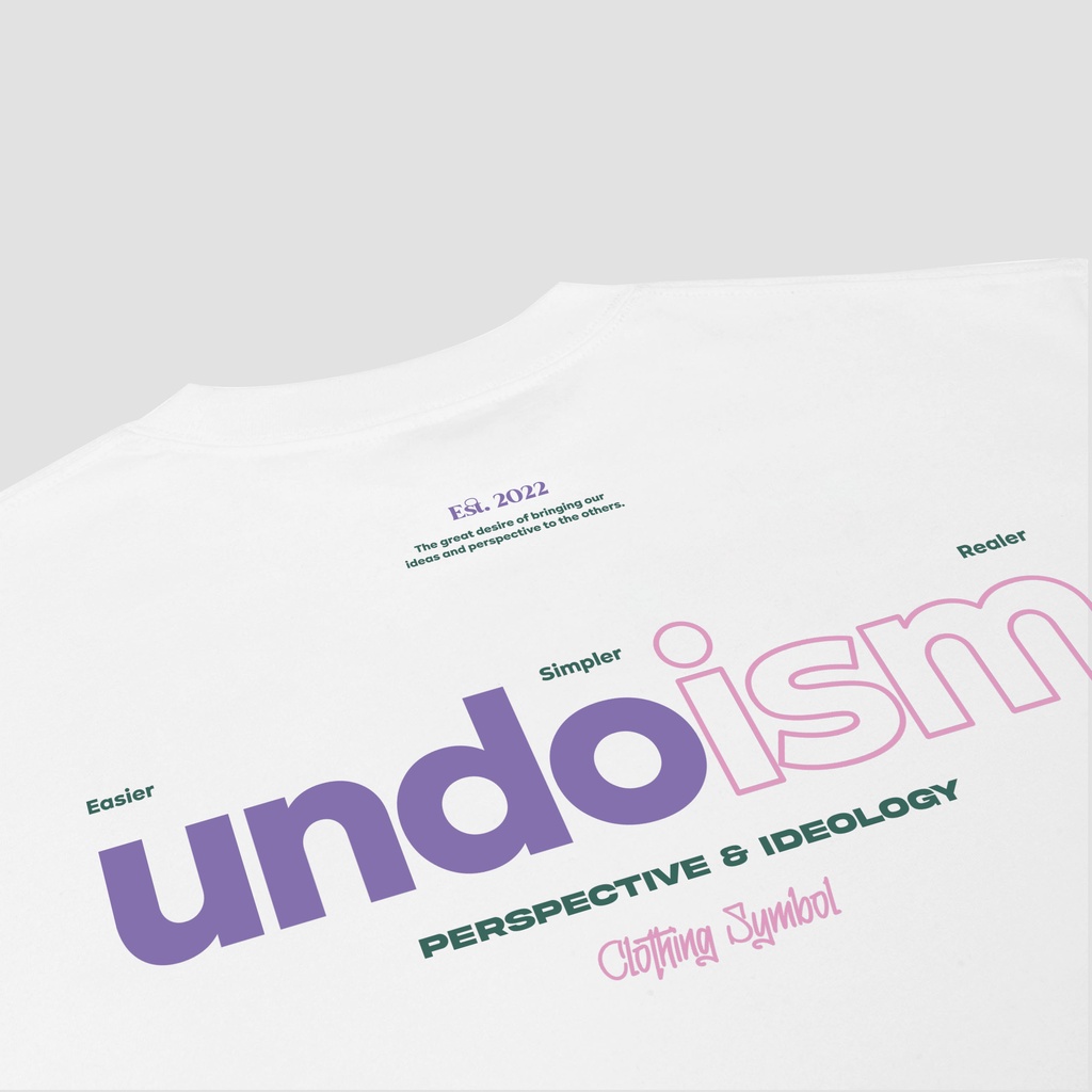 Áo Thun Unisex Undo Symbol 2.0 Màu Trắng 100% Standard Cotton - Local Brand Chính Hãng