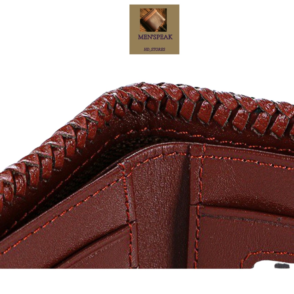 Ví nam nhỏ, ví nam chính hãng, bóp da cá sấu, ví nam cá sấu đan viền nguyên con.