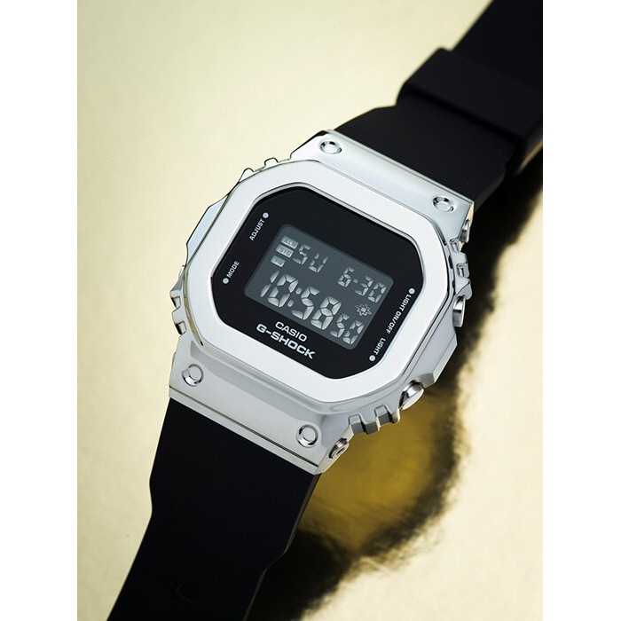 Đồng hồ casio nữ dây nhựa G-SHOCK GM-S5600-1DR chính hãng