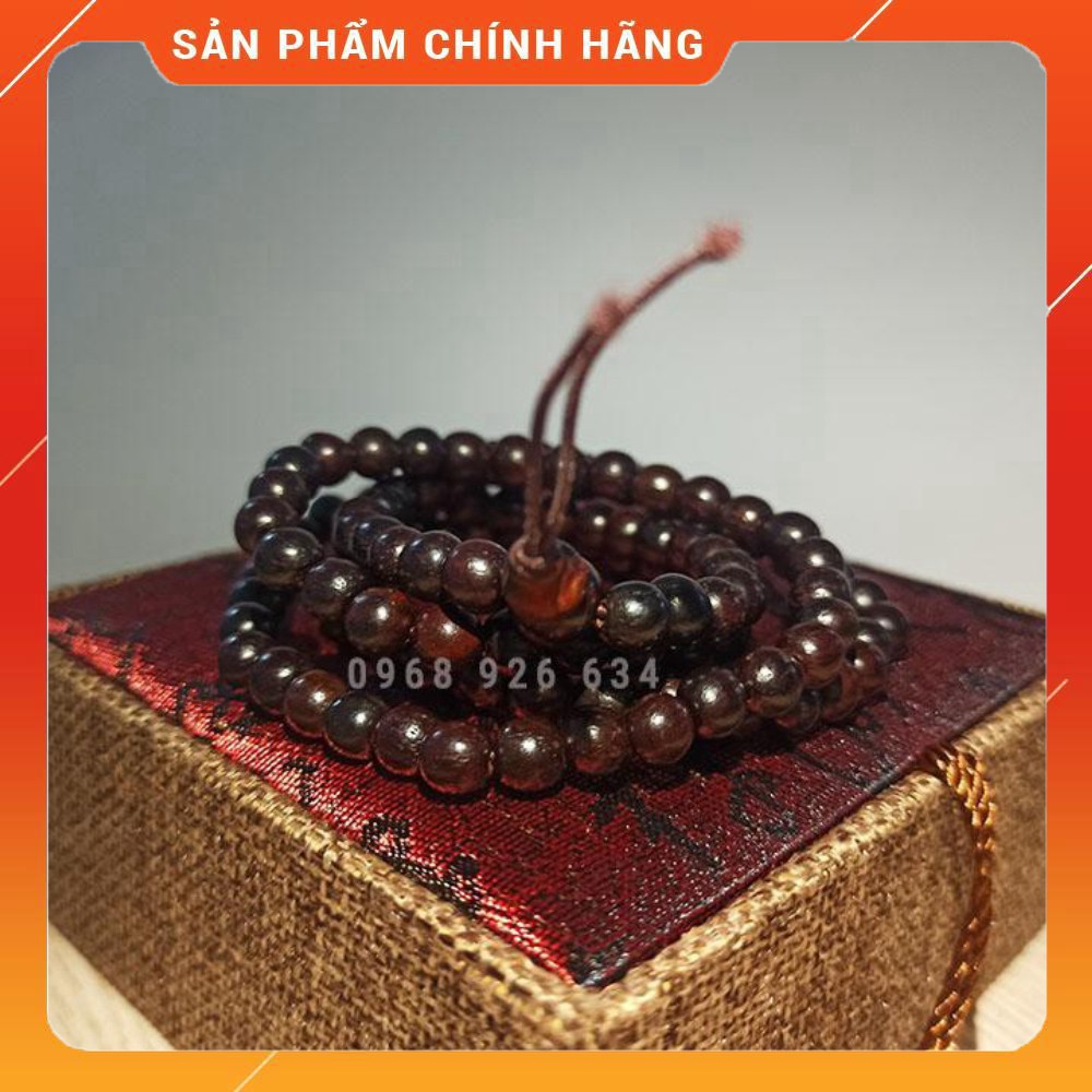 Vòng hạt gỗ trắc 108 hạt quấn tay 📌FREESHIP📌 Vòng tay gỗ trắc 6 ly phong thủy cao cấp