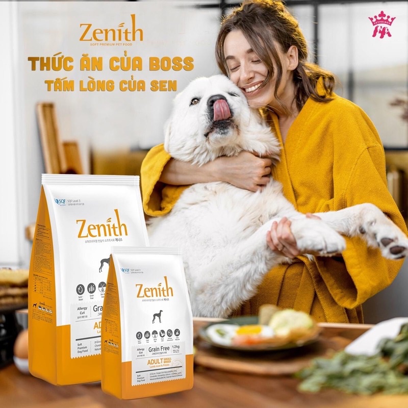 ĐỒ ĂN HẠT MỀM CHO CHÓ TRƯỞNG THÀNH ZENITH (KÈM ẢNH SẢN PHẨM THẬT)