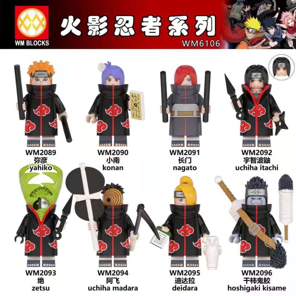 ♨️HÀNG CÓ SẴN♨️ MINIFIGURES NHÂN VẬT PHẢN DIỆN AKATSUKI - LEGO NARUTO KDL801