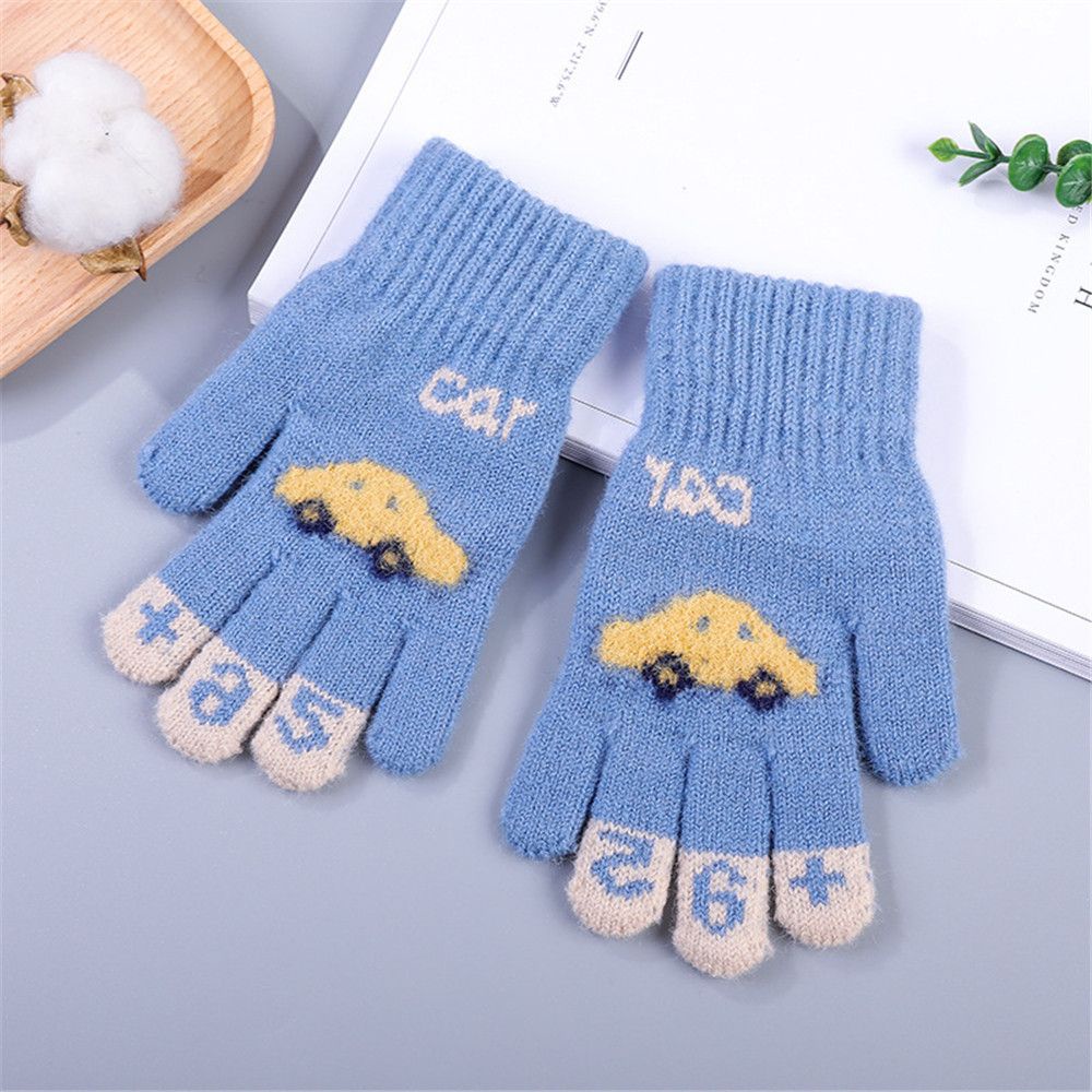 Găng tay giữ ấm mùa đông hình hoạt hình xinh xắn cho trẻ nhỏ 4-8 tuổi