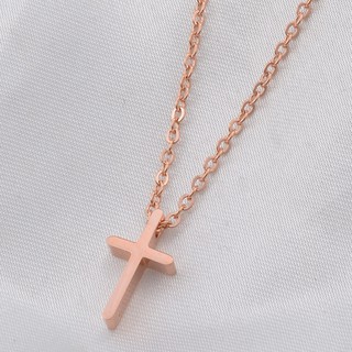 Dây Chuyền Thánh Giá Titan Ko đen TT 0338