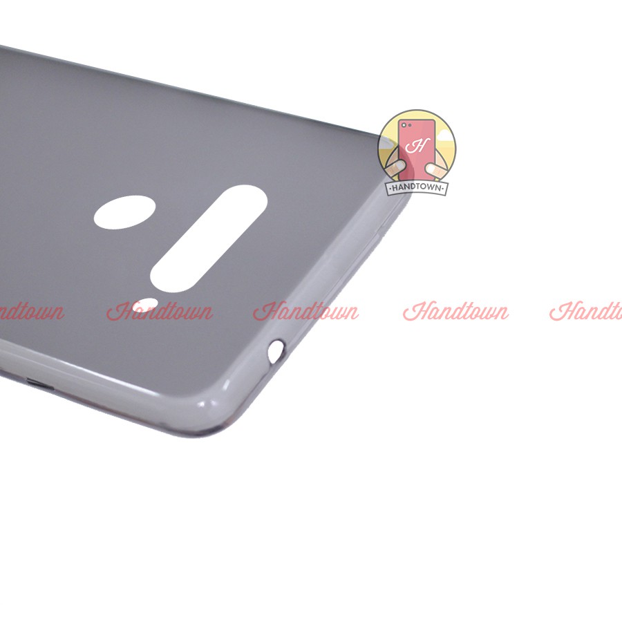 Ốp Lưng TPU Silicon Lg V40 Thinq Dẻo Màu Xám Handtown Chống Sốc Bảo Vệ Máy