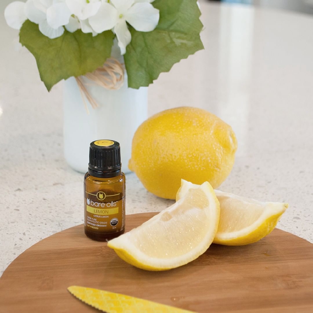 [MADE IN USA] Tinh dầu chanh vàng - Lemon Essential Oil (Tinh dầu hữu cơ Bare Oils - USDA Organic) 15ml