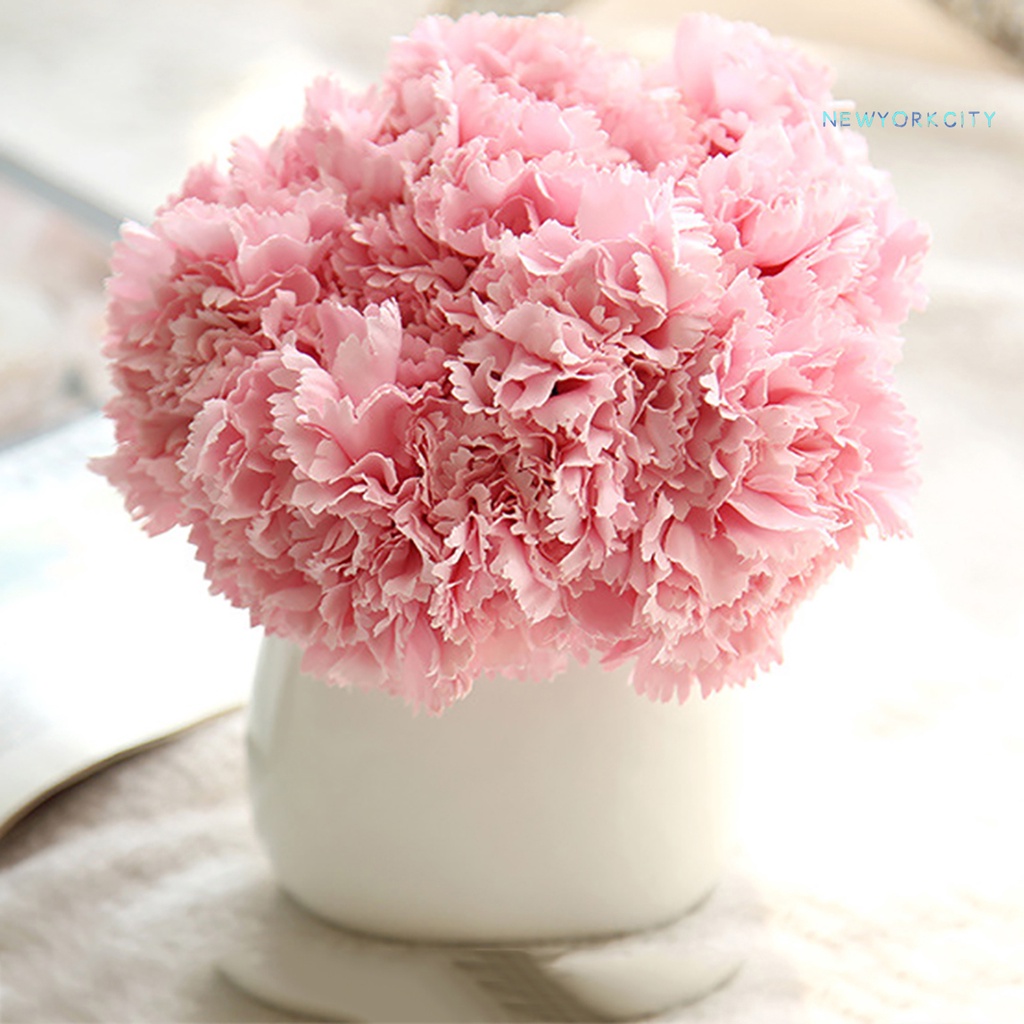 1 Bó Hoa Cẩm Chướng Nhân Tạo Bằng Lụa Cho Trang Trí