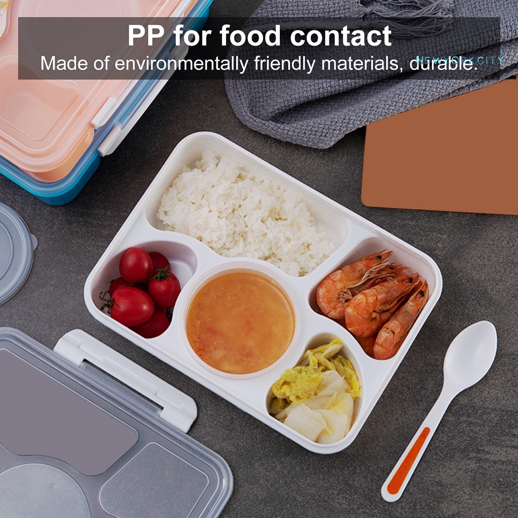 Hộp Nhựa Đựng Cơm Trưa 5 Ngăn Cách Nhiệt Không BPA