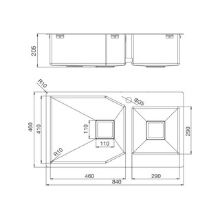CHẬU RỬA CHÉN MALLOCA MS-610T