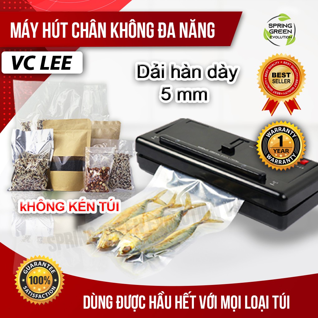 Máy Hút Chân Không Mọi Loại Túi VC-LEE. Hút KHÔNG Kén Túi, Hút Cả Nước. Hút Cực Nhanh, Khỏe, 24/7. Hàng Nhập SGE Thailan