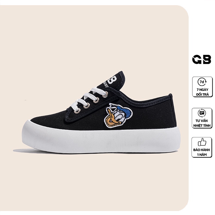 Giày Sneaker Nữ 2 Màu Vải Canvas Họa Tiết Họa Hình giayBOM GB Classics B1611