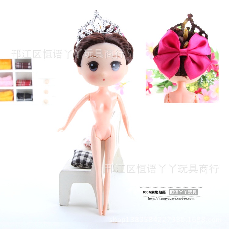 búp bê trang trí bánh kem [FREESHIP] búp bê chipi vương miện 18cm