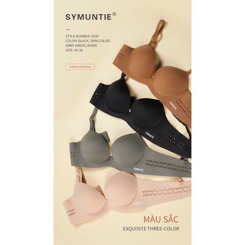Hot - Áo lót đúc su không gọng đệm bàn tay nâng ngực S03