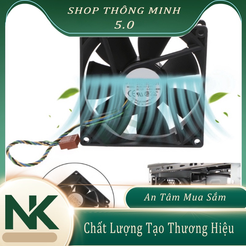 Quạt tản nhiệt máy tính 12V 0.6A 4 Pin 9x9x2.5CM Quạt 4000RPM Delta AUB0912VH