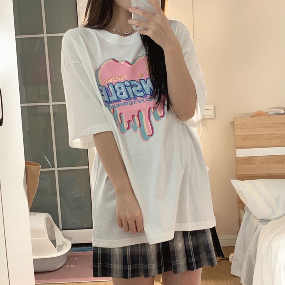 Áo Thun Tay Lỡ Oversize Nam Form Rộng  AOSSI Áo Form Rộng Unisex Cổ Tròn StreetWear Giá Rẻ Hàn Quốc 802