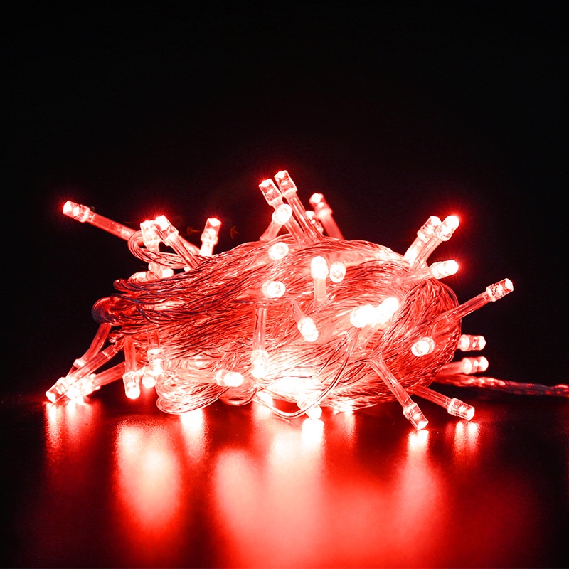 Dây Đèn LED 50 Bóng 20 Bóng Dùng Pin Chống Nước Dùng Trang Trí Giáng Sinh
