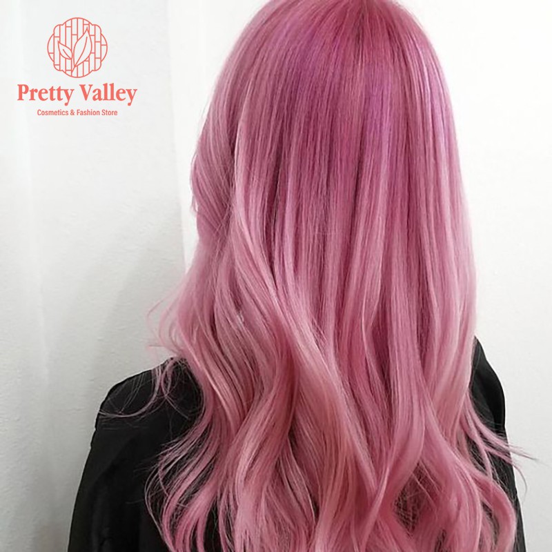 Kem nhuộm tóc màu hồng tím sáng MOLOKAI, kem nhuộm tóc siêu dưỡng chứa collagen tảo biển - Pretty Valley Store