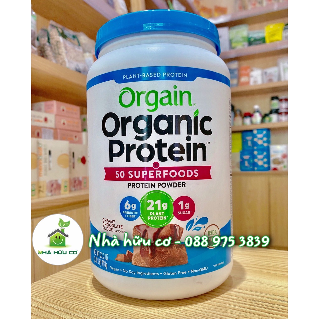 Protein thực vật hữu cơ - ORGAIN - Date: 2/2024 - Nhà hữu cơ