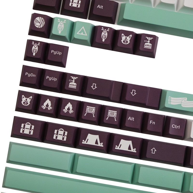 GMK Yuru keycaps, 142 phím keycaps Cherry Profile DYE-SUB Cá nhân hóa GMK Keycaps cho bàn phím cơ