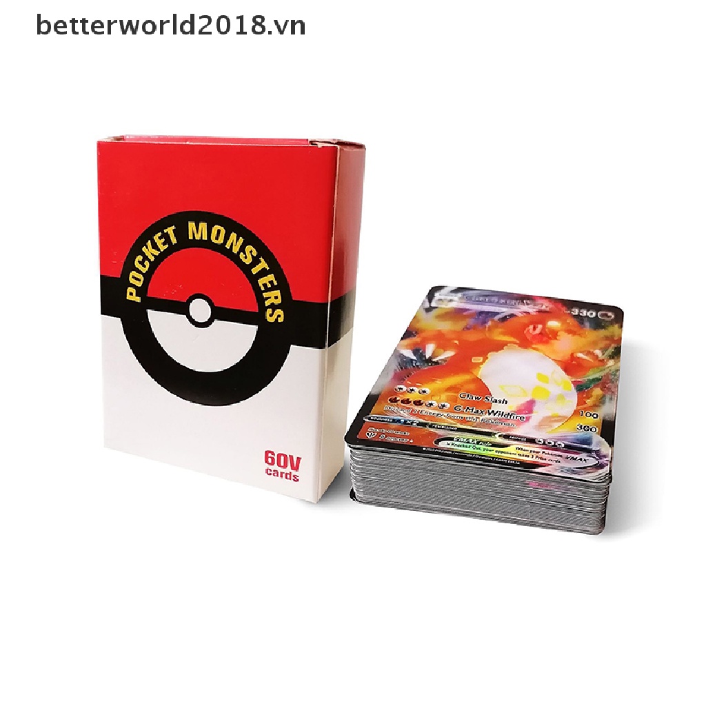 Bộ 100 Thẻ Bài Pokemon Vmax Lấp Lánh 2018