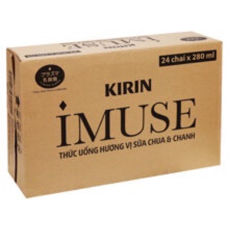 1 thùng Nước uống Kirin Imuse vị sữa chua và chanh 280ml