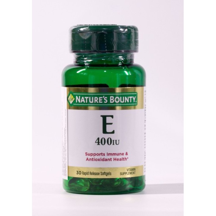 Chống lão hóa da Vitamin E 400iU Nature's Bounty (Đảm bảo hàng chính hãng)