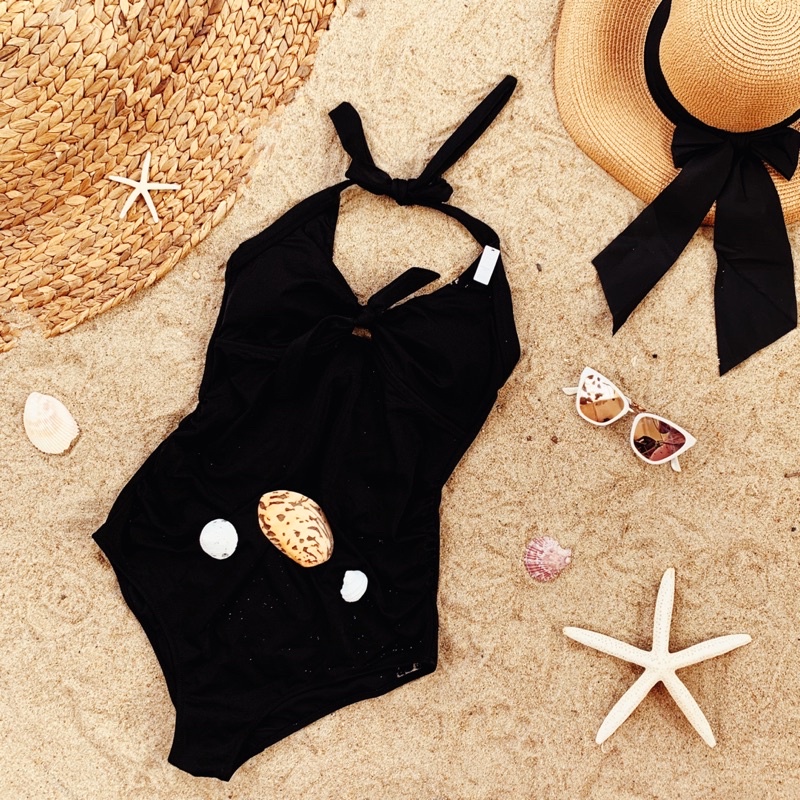 Áo Tắm Bikini Một Mảnh Màu ĐEN Xuất Khẩu