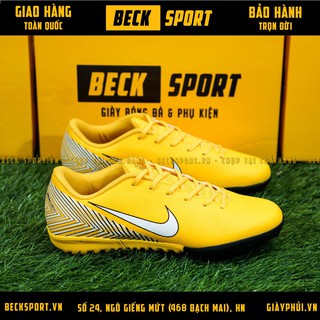 Giày Bóng Đá TQ Trẻ Em Mercurial Academy Neymar Vàng Đen TF