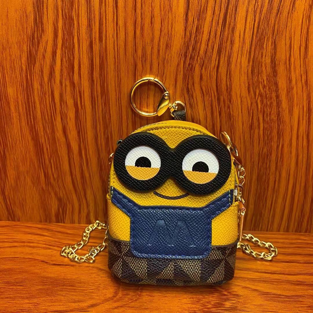 Túi Đeo Chéo Da PU Hình Minions Xinh Xắn