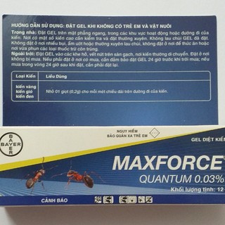 Gel Diệt Kiến MAXFORCE QUANTUM 0.03% (BAYER)