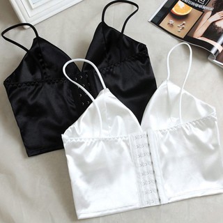 Áo bra lụa 2 dây bản to siêu xinh