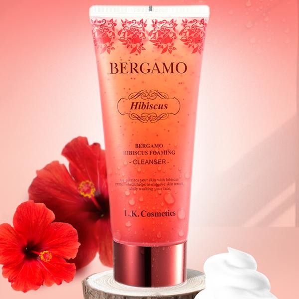 Sữa rửa mặt Bergamo chiết xuất hoa râm bụt giấm tăng độ đàn hồi Hibiscus Foaming Cleanser