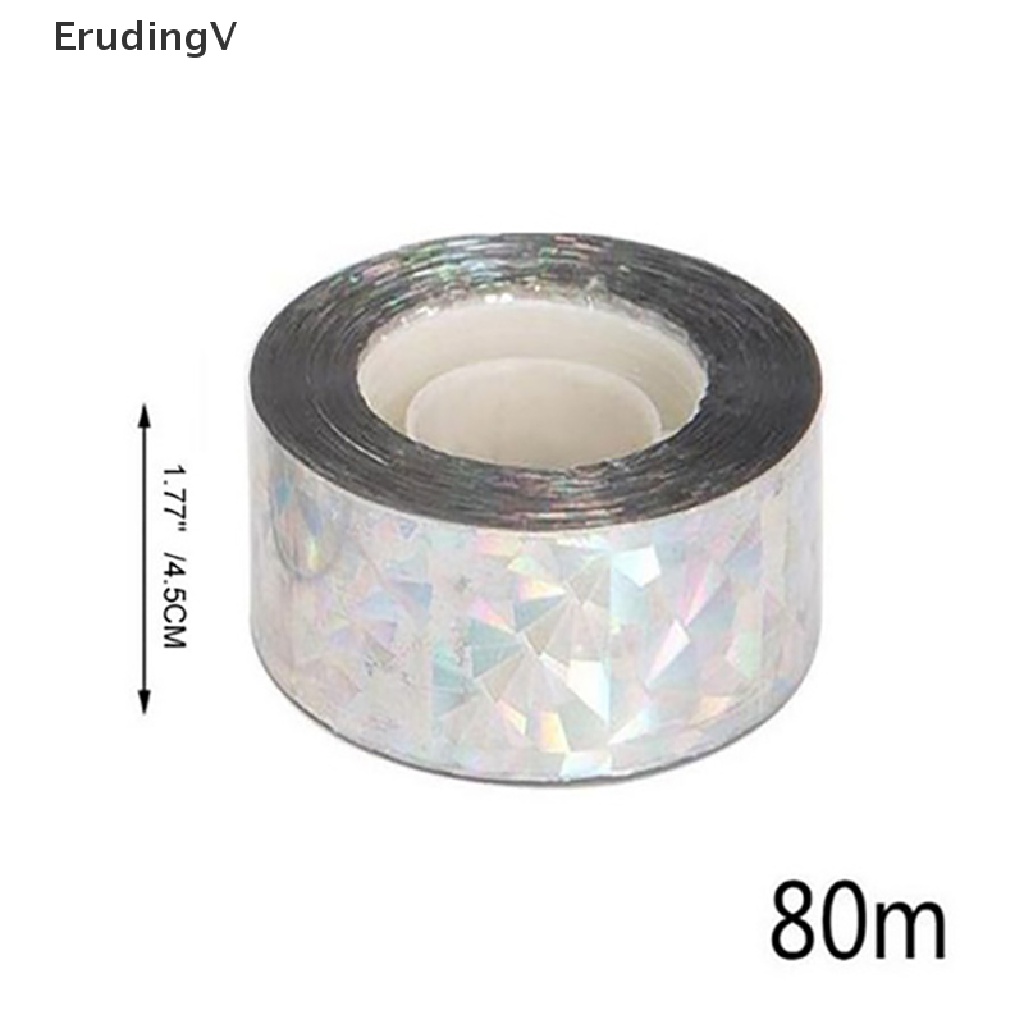 Cuộn Băng Keo Phản Quang 80M Chống Chim Phá Hoại Sân Vườn Tiện Dụng