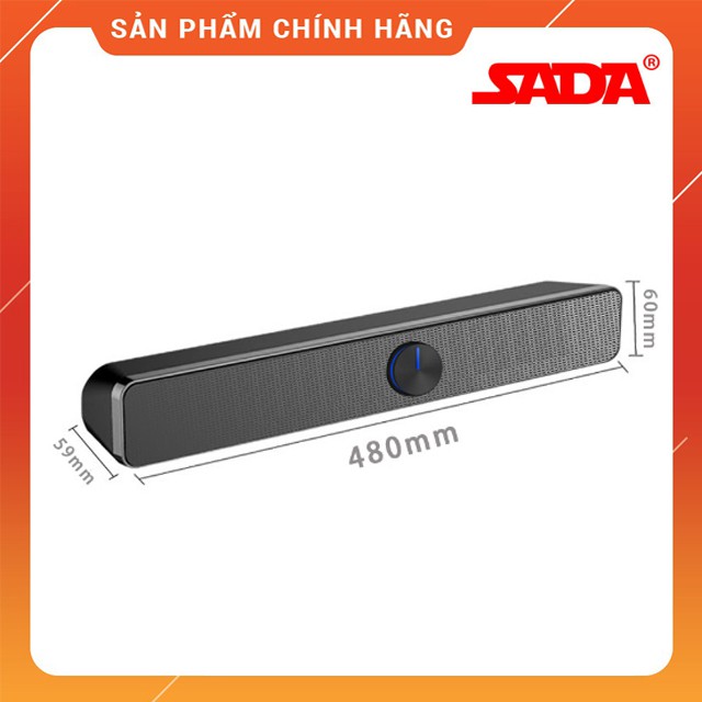 {HOT} Loa Thanh Để Bàn Gaming Soundbar SADA V-193 SUPER BASS Âm Thanh Vòm 3D Dùng Cho Máy Vi Tính PC, Laptop,Tivi
