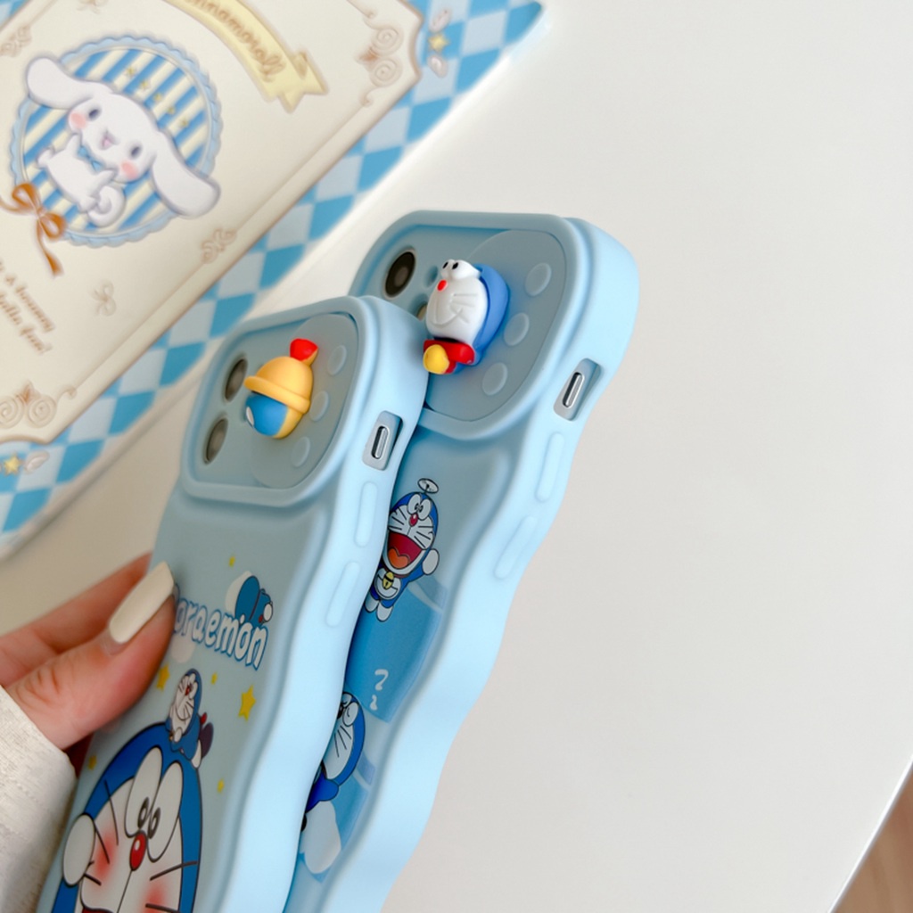 Ốp Điện Thoại TPU Họa Tiết Hoạt Hình Doremon Dễ Thương Chống Trầy / Rơi Cho IPhone 11 13 12 Pro Max