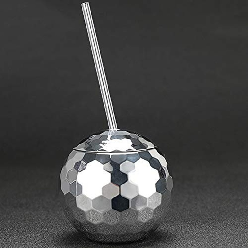 Bộ 4 Ly Uống Nước Cocktail Hình Quả Bóng Lấp Lánh Độc Đáo Trang Trí Tiệc