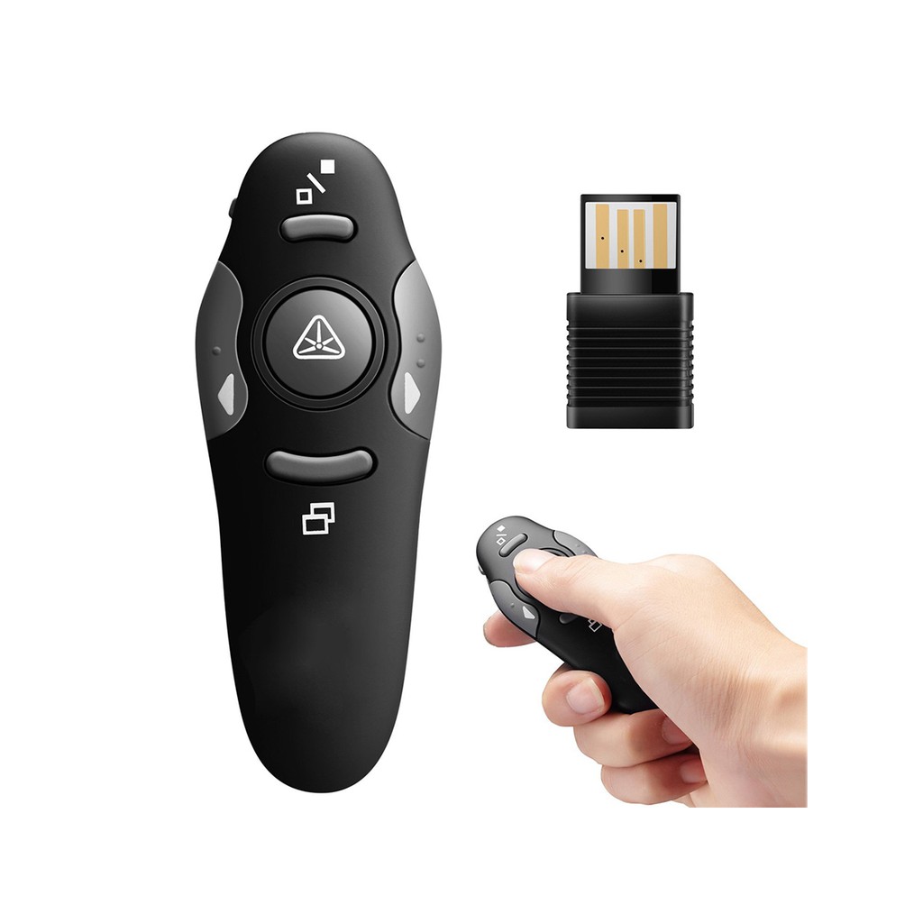 Bút trình chiếu hỗ trợ thuyết trình cho PPT và RF sử dụng kết nối không dây qua USB