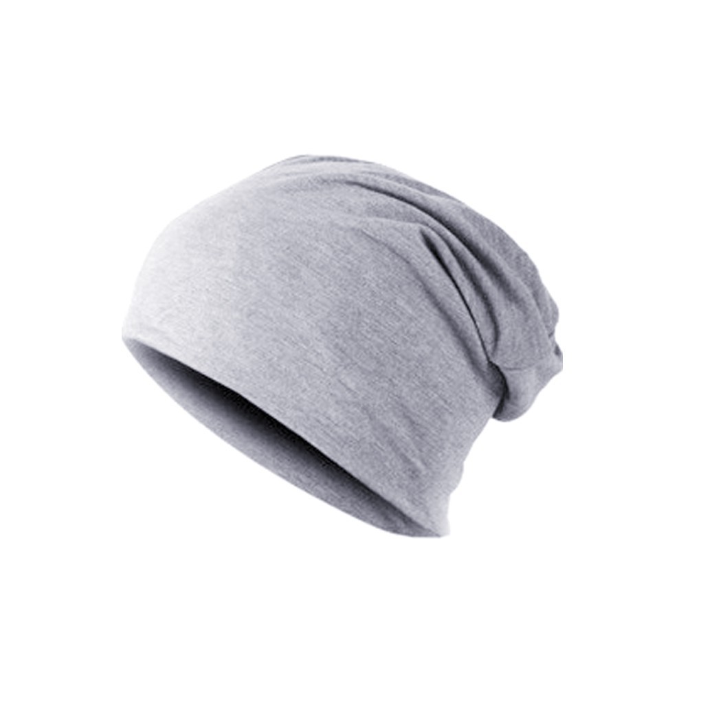 Mũ trùm chất liệu cotton màu trơn giữ ấm cho nam