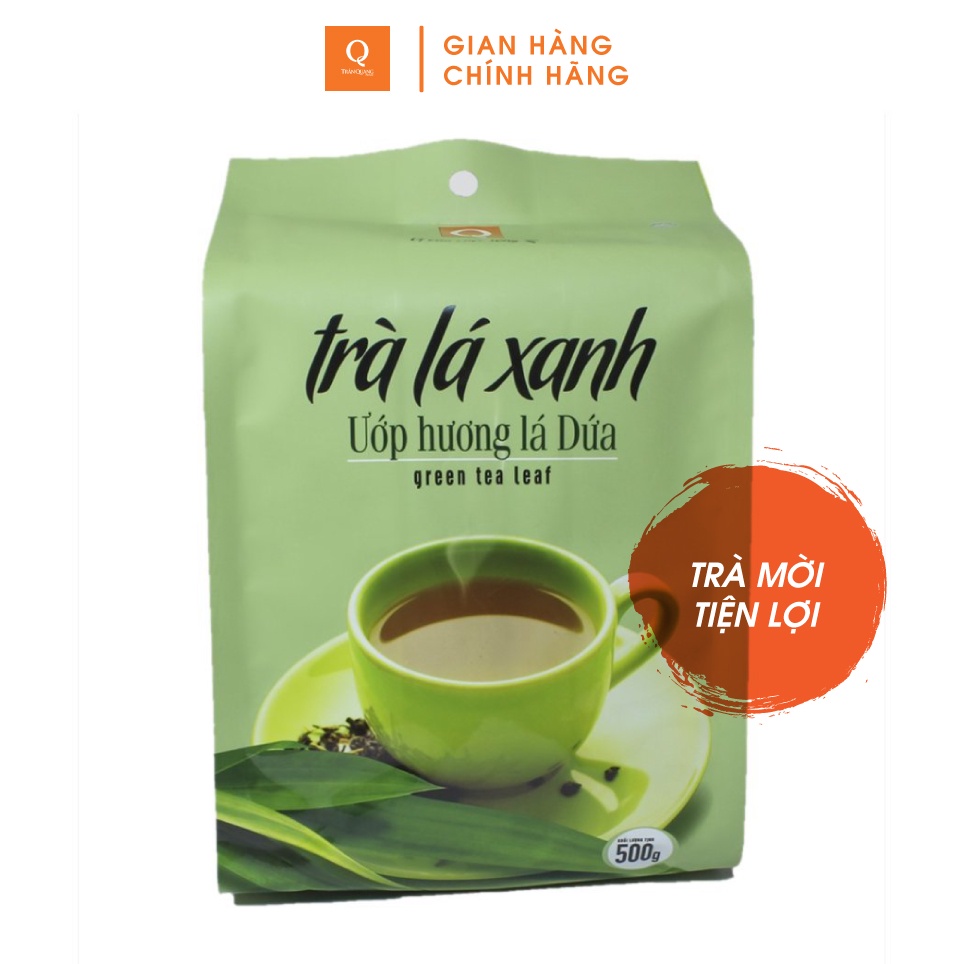 Trà lá xanh Hương lá dứa Trần Quang (gói 500gr)