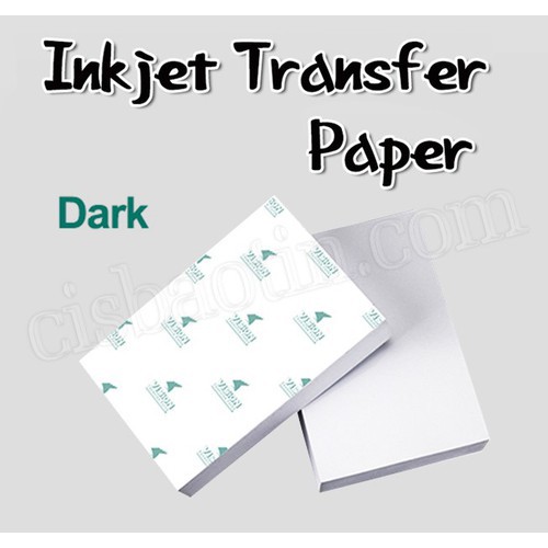 DECAL TRANSFER IN CẮT  ÁO TỐI MÀU KHỔ A4 DÀNH CHO MỰC PIGMENT,  Inkjet Dark Transfer Paper A4