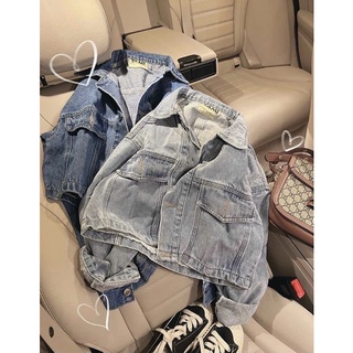 |cuahangjeans| Áo khoác jeans 2 màu form lửng freesize
