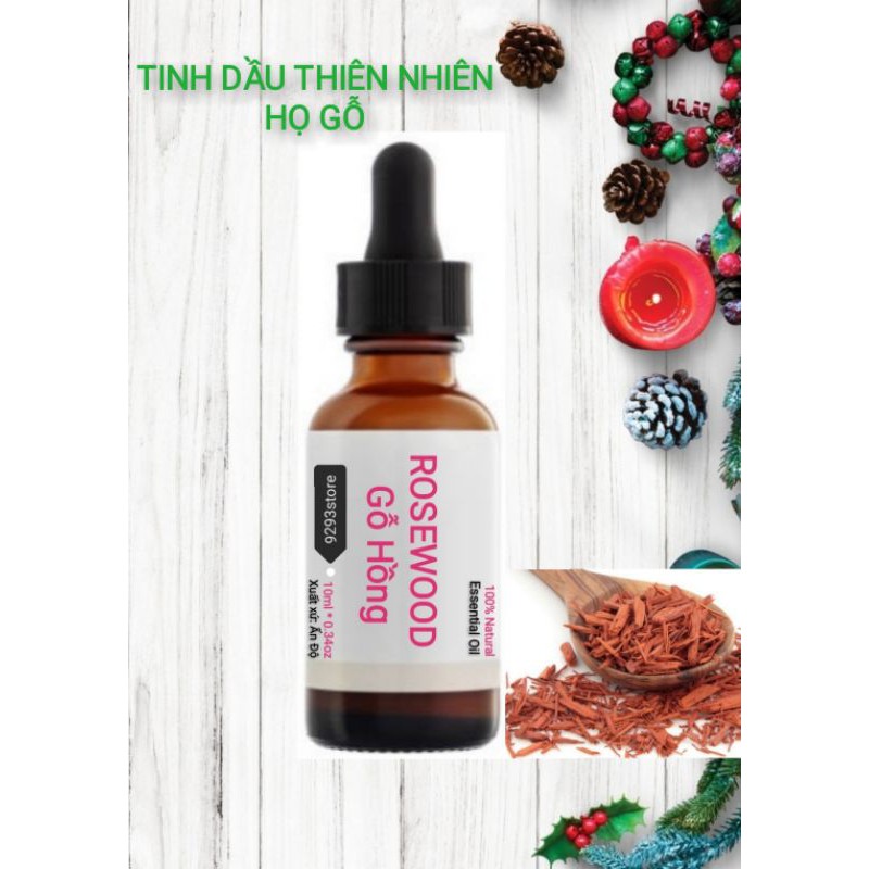 [7 Loại Họ Gỗ] 10ml Tinh dầu Thiên Nhiên 100% Natural Essential Oil - dùng làm Nến thơm, xông hương - 9293store