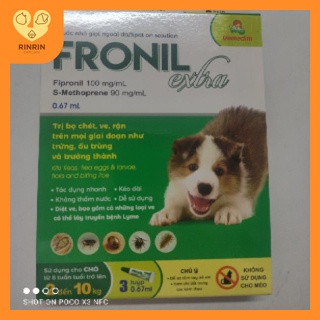 Fronil extra cho chó 1 túyp
