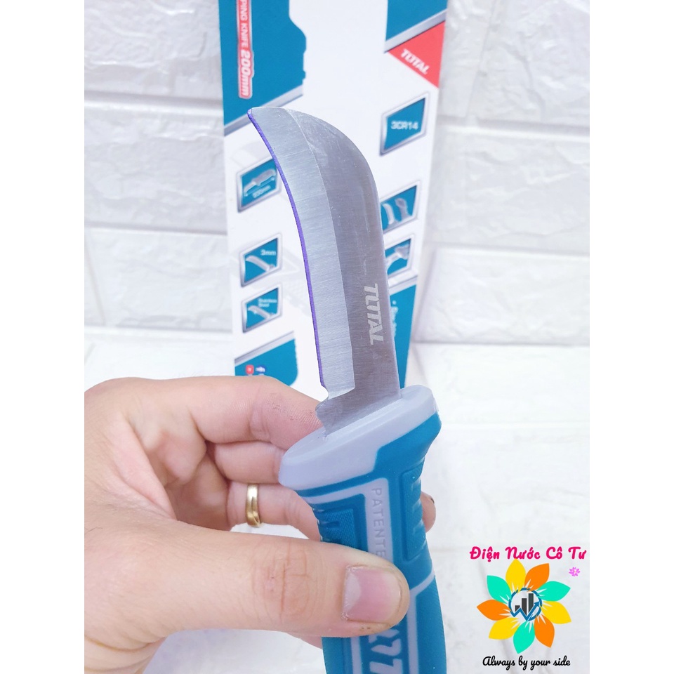 Dao tước dây cáp lưỡi cong Dao cắt Allu TOTAL THT51882